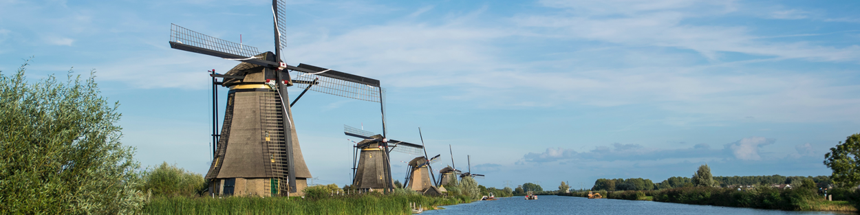 een foto van Kinderdijk - ter illustratie van de Inspectie Overheidsinformatie en Erfgoed