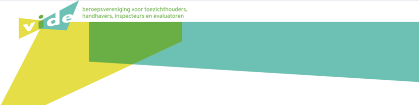 logo van Vide: beroepsvereniging voor toezichthouders, handhavers, inspecteurs en evaluatoren