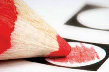 Close-up van rood potlood