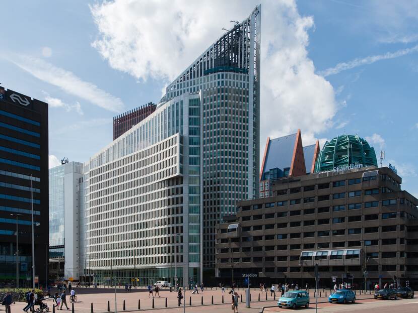 foto van de Hoftoren in Den Haag